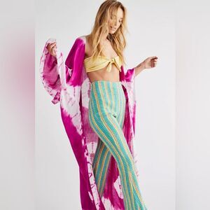Free People | SpellBound Tie Dye Duster MAGENTA